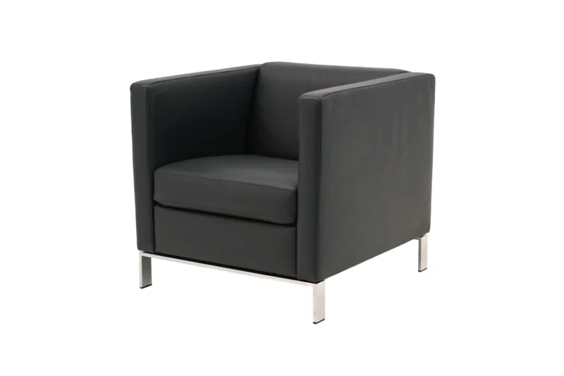 Walter Knoll Sessel Foster 501 Leder / Dunkelgrau