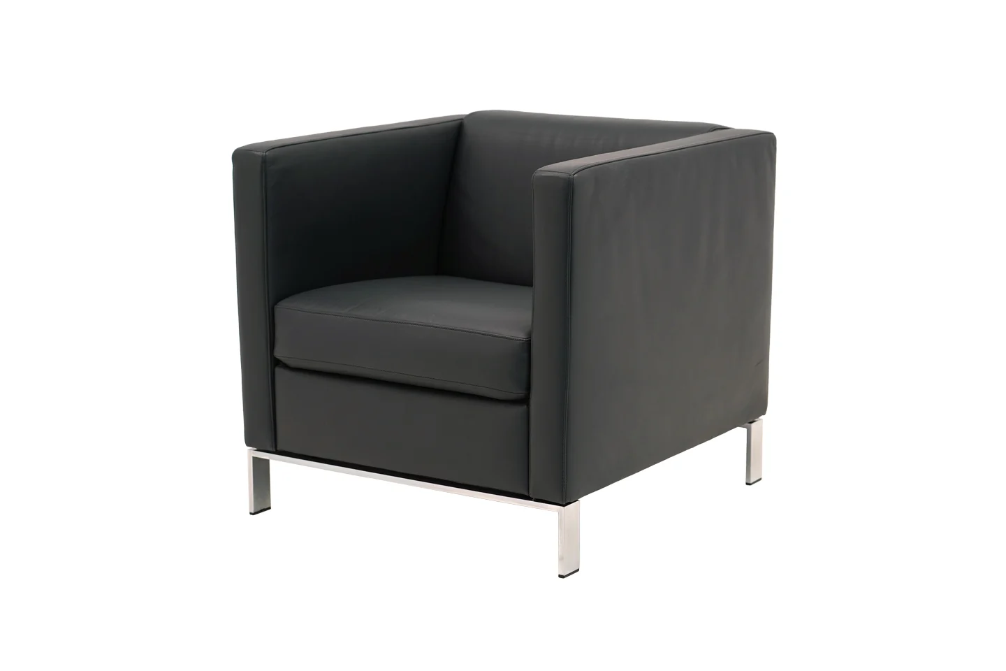 Walter Knoll Sessel Foster 501 Leder / Dunkelgrau