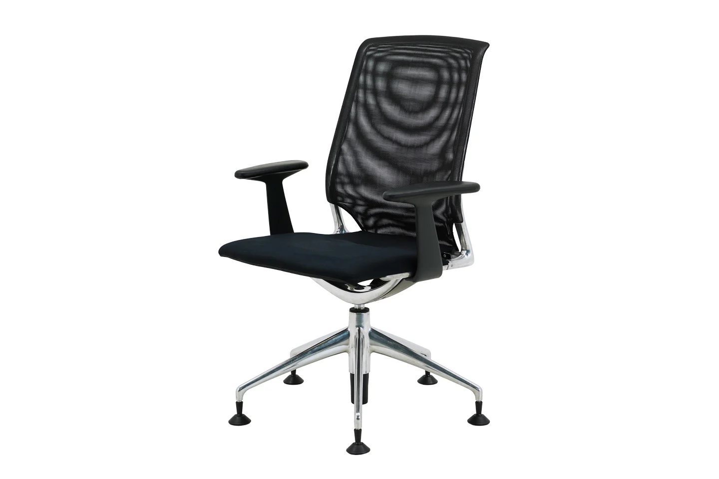 Vitra Meda Chair Besucherstuhl Netz / Schwarz