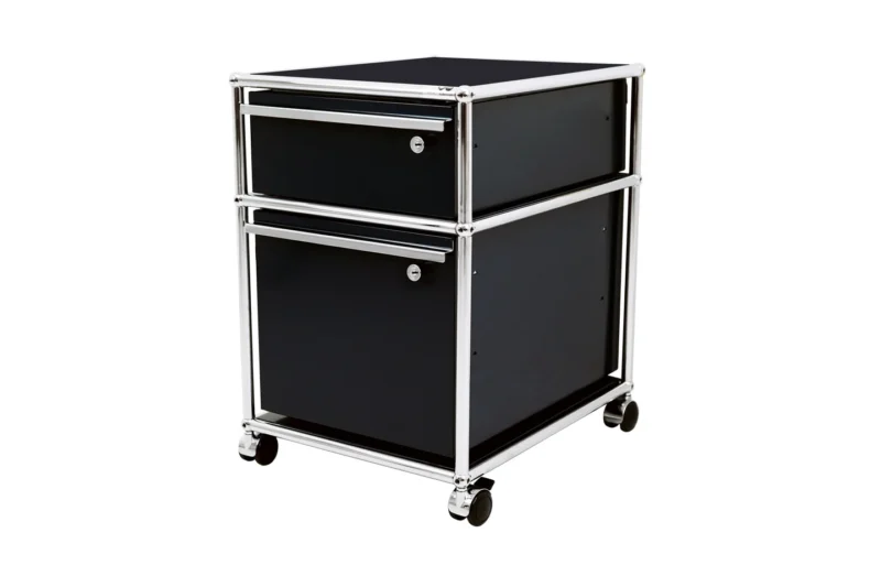 USM Haller Rollcontainer Graphitschwarz RAL 9011