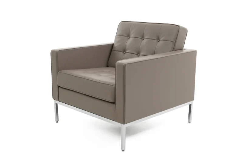 Knoll International Florence Sessel Leder / Sand