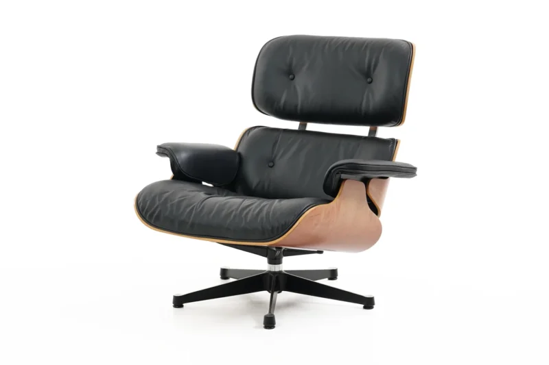 Vitra Eames Lounge Chair Leder / Schwarz