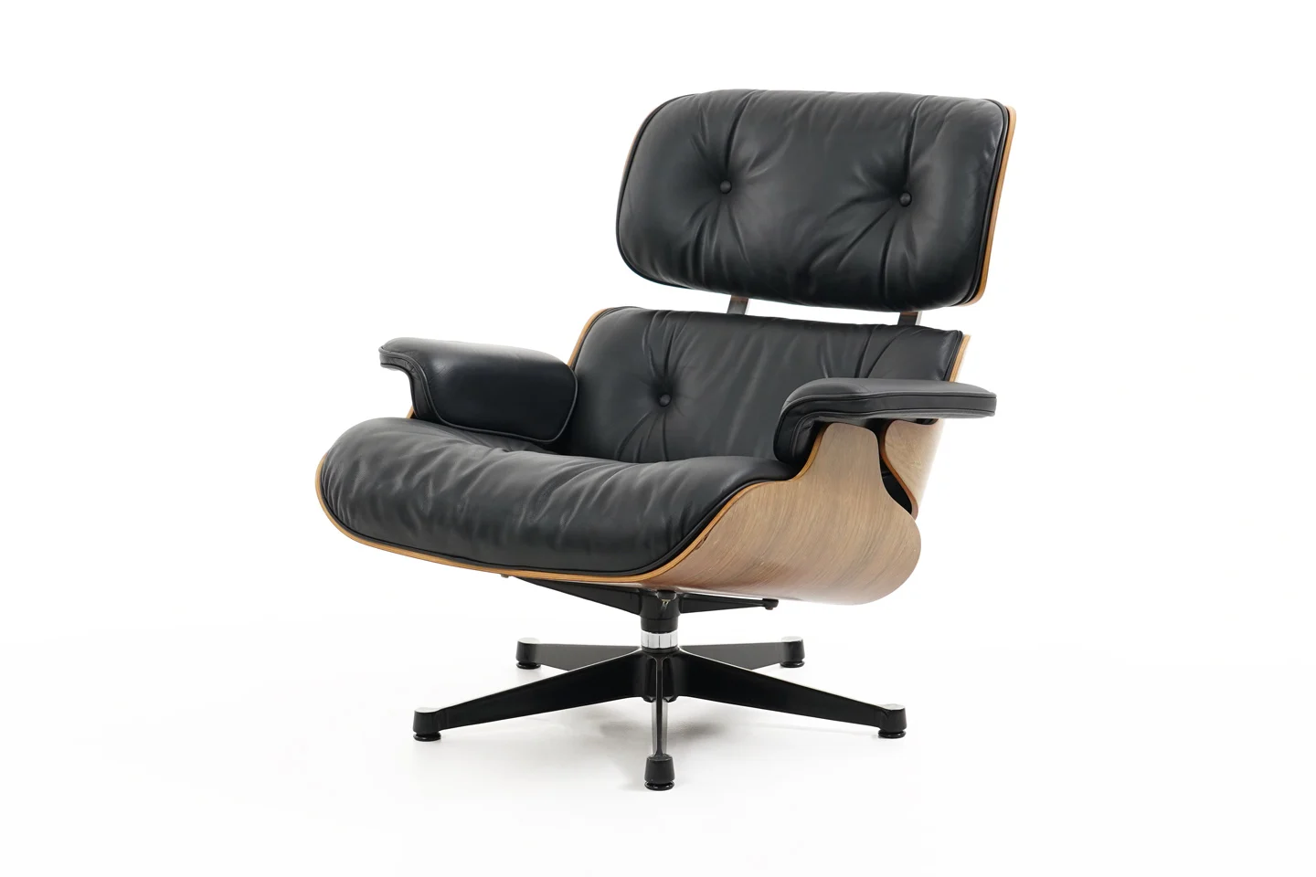 Herman Miller by Vitra Eames Lounge Chair Leder / Schwarz