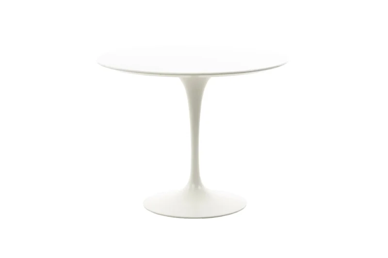 Knoll International Saarinen Tulip Tisch Laminat / Weiß Ø 91 cm