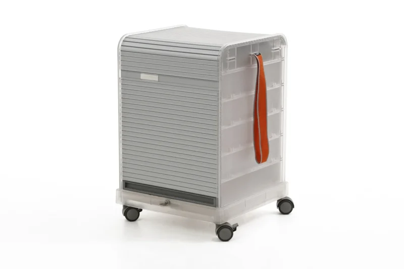 Vitra Follow Me 1 Rollcontainer Kunststoff / Grau