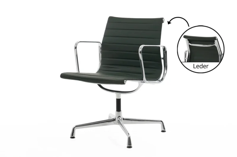 Vitra EA 107 Leder / Grün *nicht drehbar*