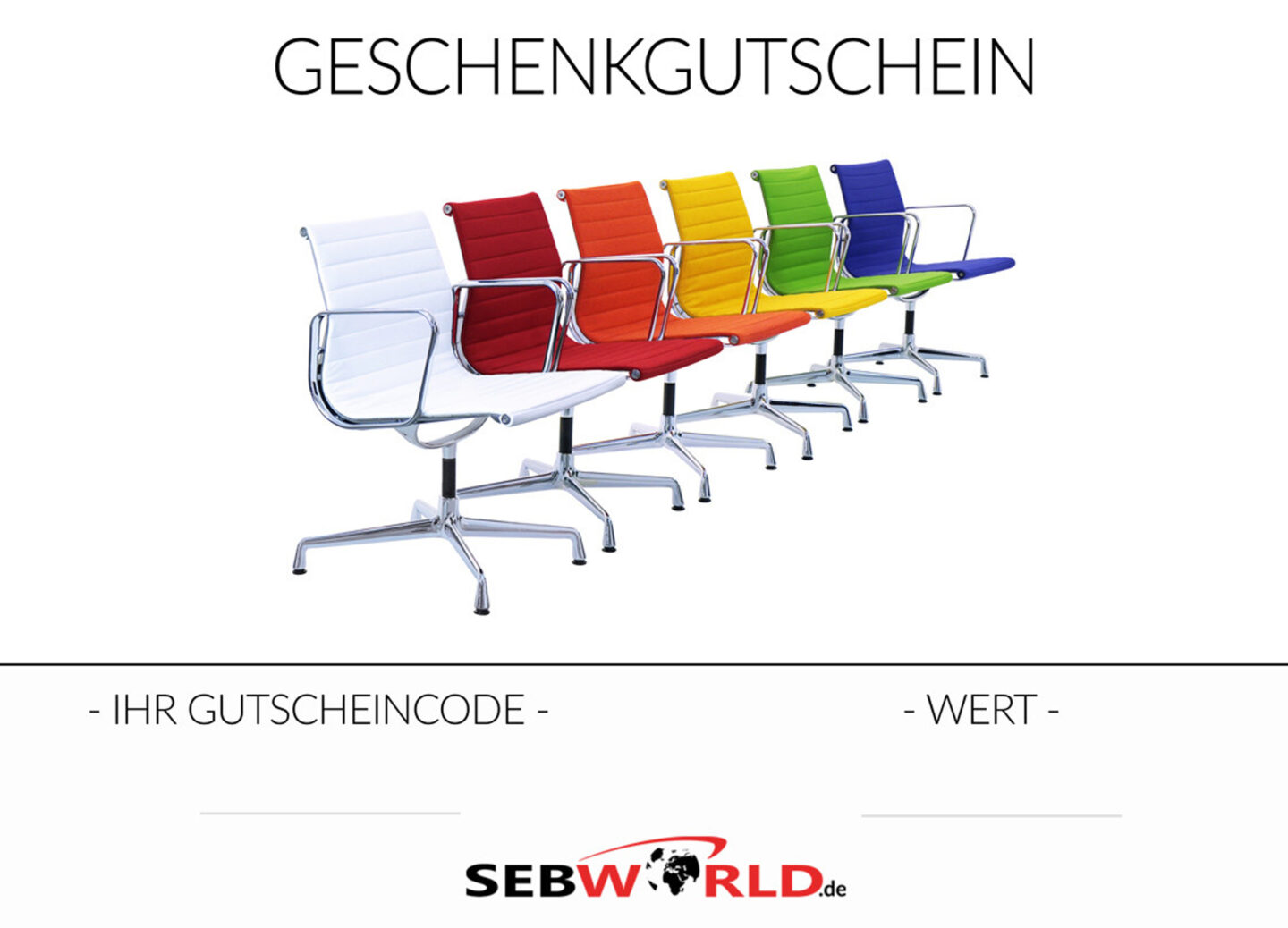 Sebworld Gutschein – frei wählbarer Wert & verschiedene Motive